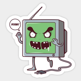 Zombie Television Sticker